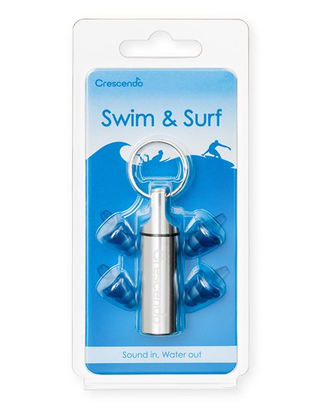 Crescendo - Swim & Surf 5 ørepropper til svømning